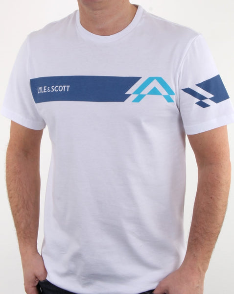 Lyle And Scott Fitness Mason Graphic T Shirt White
