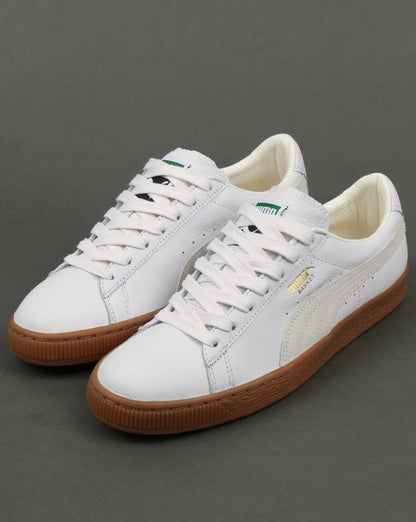 Puma Basket Classic Gum Deluxe Trainers White