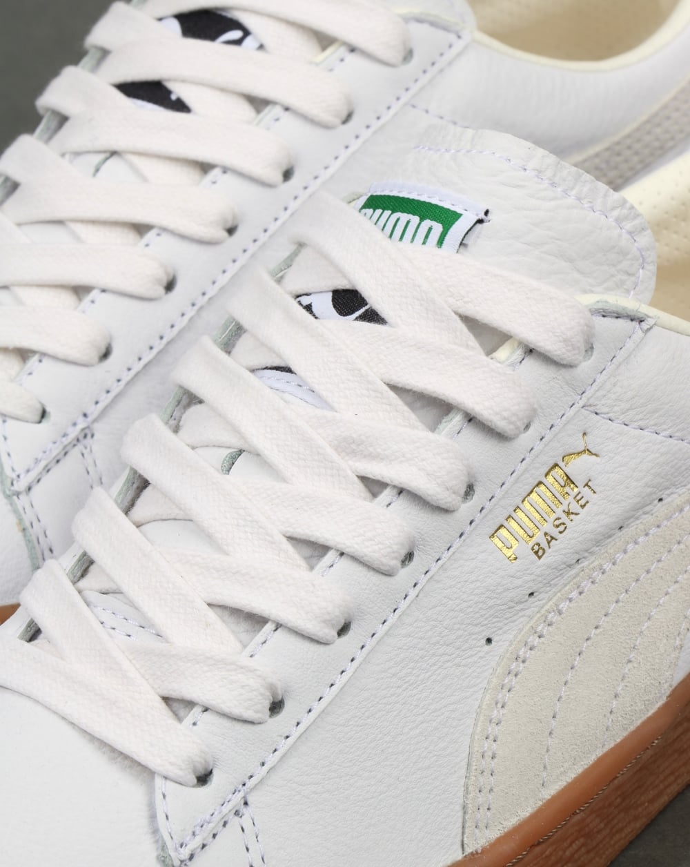 Puma Basket Classic Gum Deluxe Trainers White