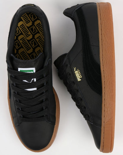 Puma Basket Classic Gum Deluxe Trainers Black