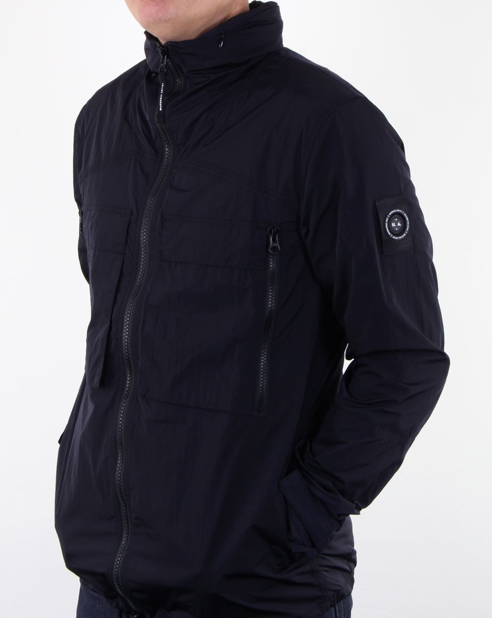 Marshall Artist Liquid Over Shirt Navy