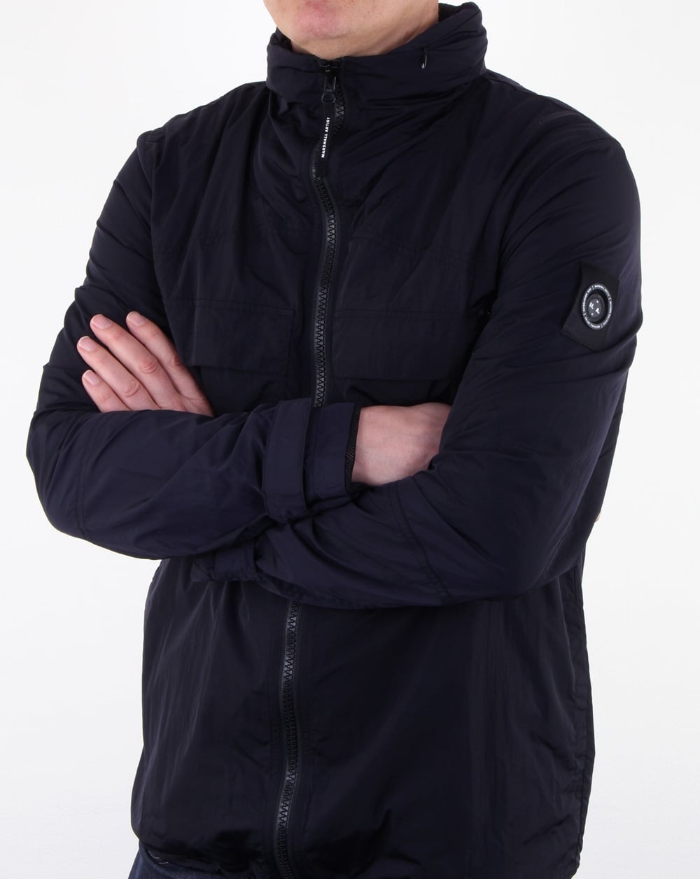 Marshall Artist Liquid Over Shirt Navy