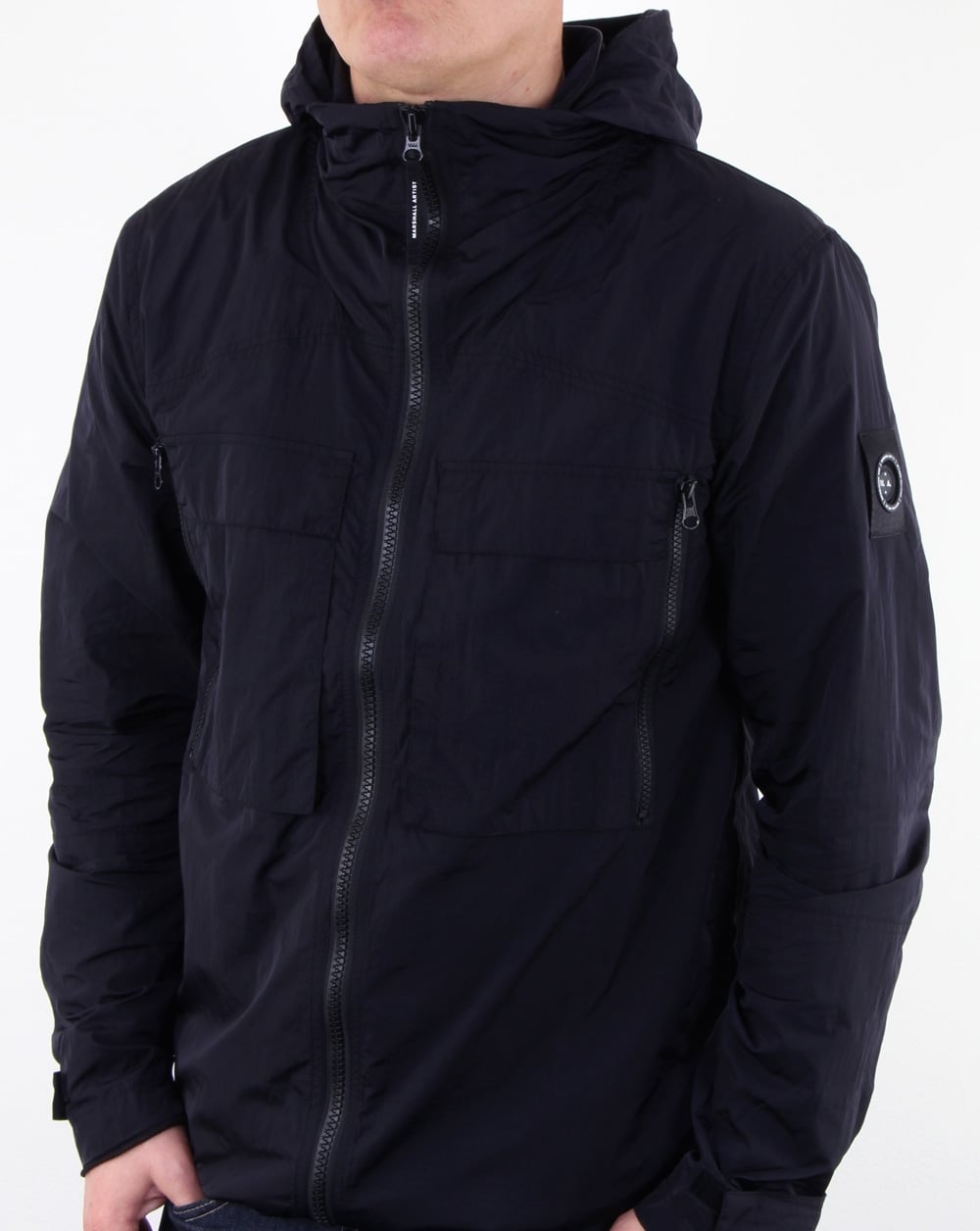 Marshall Artist Liquid Over Shirt Navy