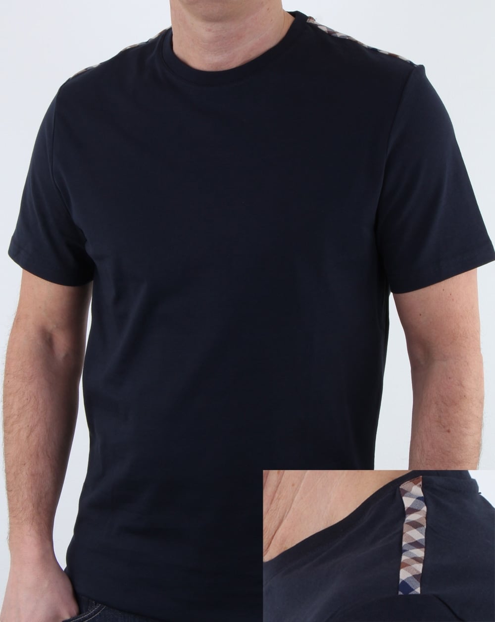 Aquascutum Southport T Shirt Navy