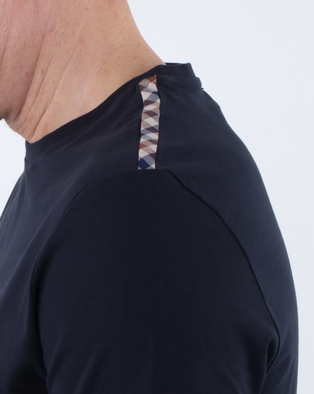 Aquascutum Southport T Shirt Navy
