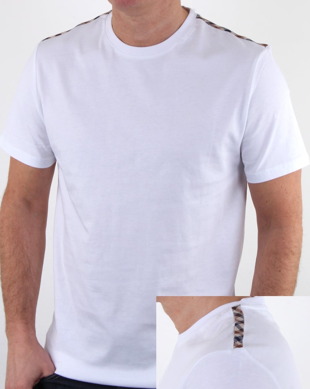 Aquascutum Southport T Shirt White