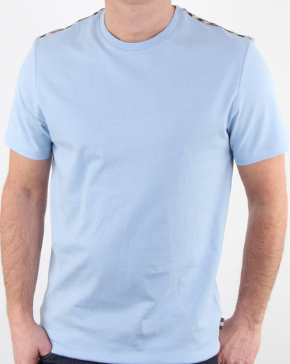 Aquascutum Southport T Shirt Sky Blue