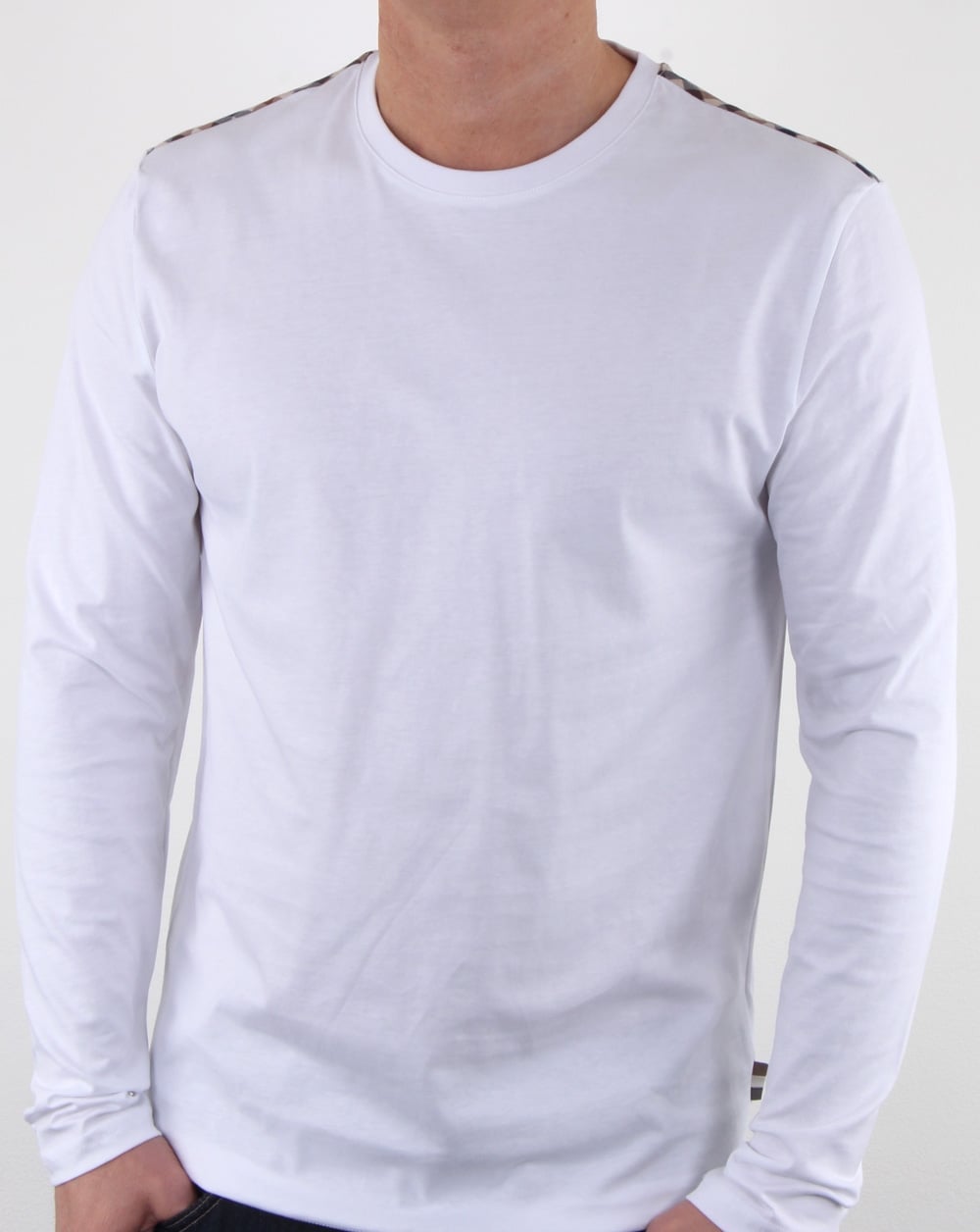 Aquascutum Southport Long Sleeve T Shirt White