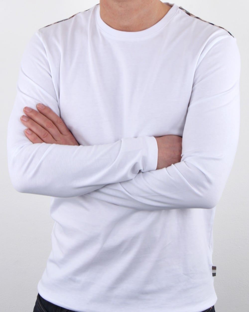 Aquascutum Southport Long Sleeve T Shirt White