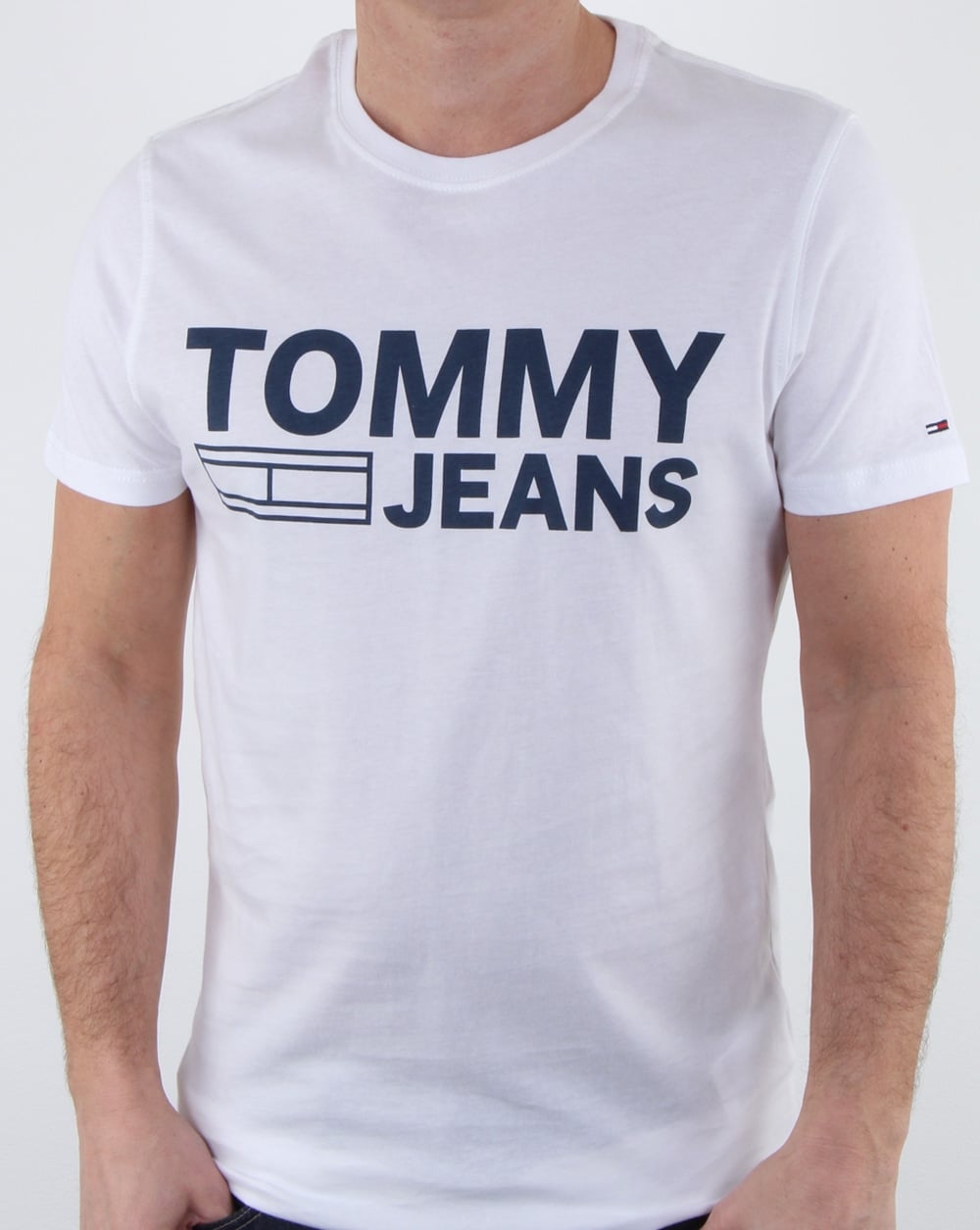 Tommy Hilfiger Logo T Shirt Classic White