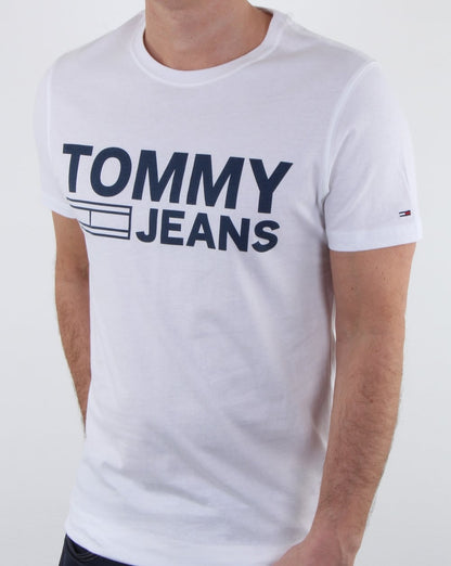 Tommy Hilfiger Logo T Shirt Classic White