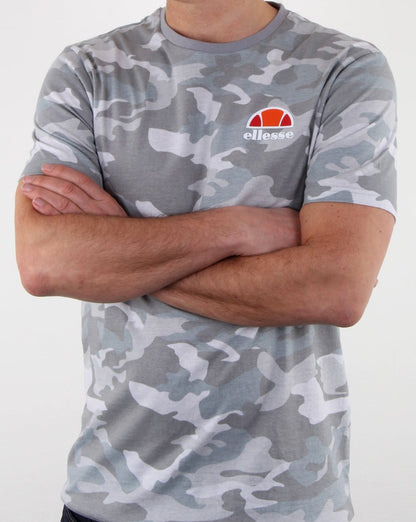 Ellesse Canaletto T Shirt Grey Camo