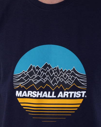 Marshall Artist Mountain Trek T Shirt Navy