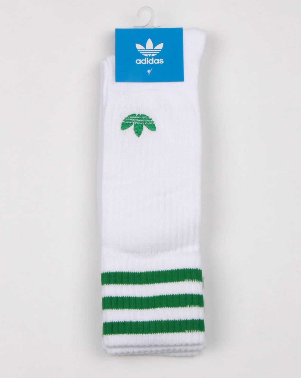 Adidas Originals 2 Pack Crew Socks White/green