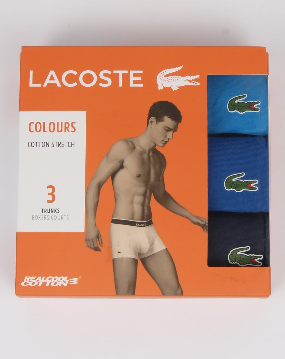 Lacoste Triple Pack Boxer Shorts Navy/blues