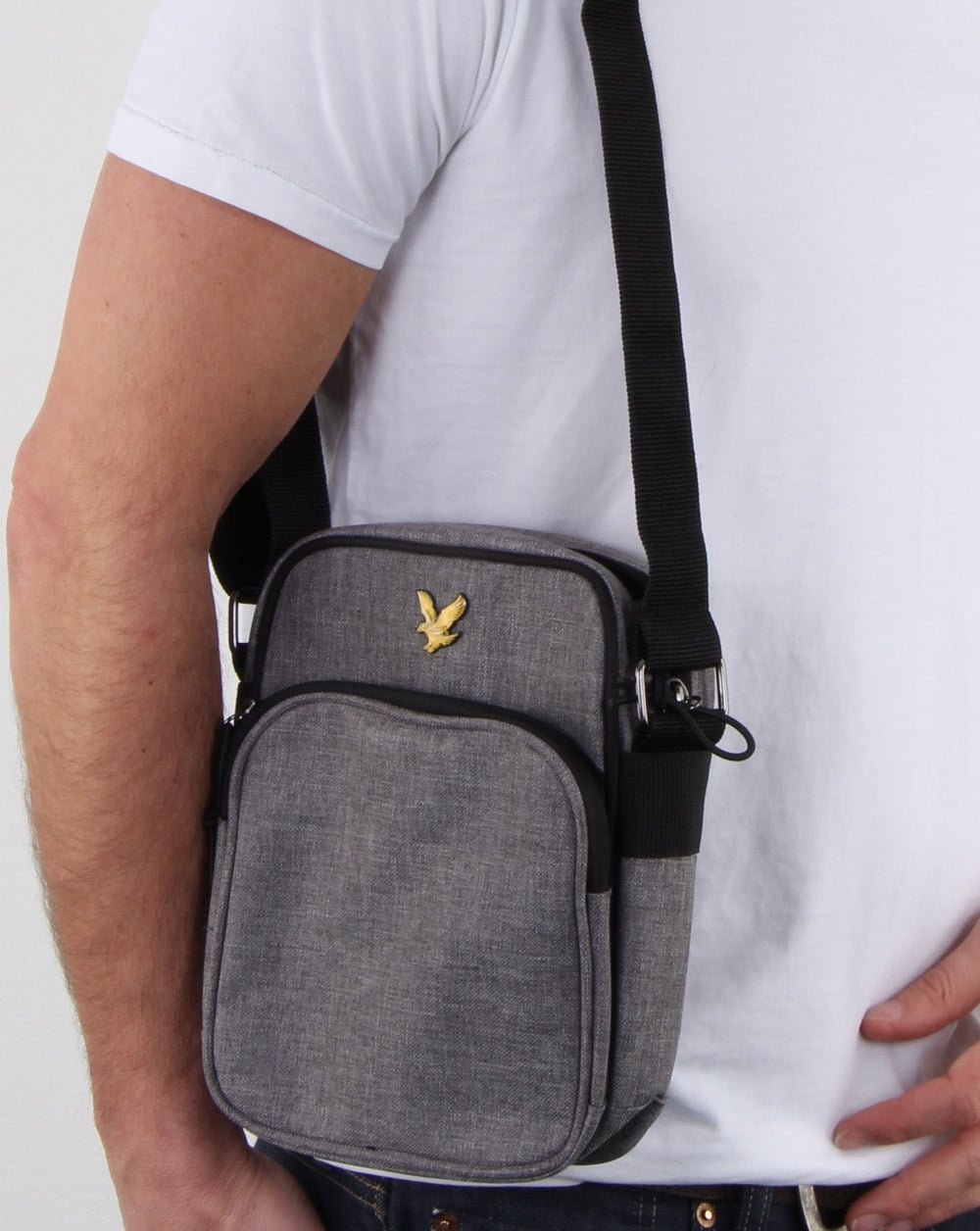 Lyle And Scott Colour Pop Small Items Bag Grey Marl