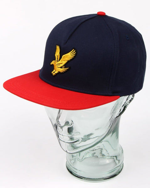 Lyle And Scott Colour Block Baseball Cap Dark Navy/poppy