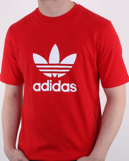 Adidas Originals Trefoil T Shirt Scarlet Red