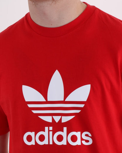 Adidas Originals Trefoil T Shirt Scarlet Red