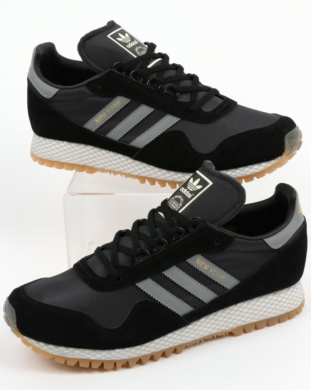 Adidas New York Trainers Black/Grey
