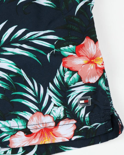 Tommy Hilfiger Hibiscus Floral Print Swim Shorts