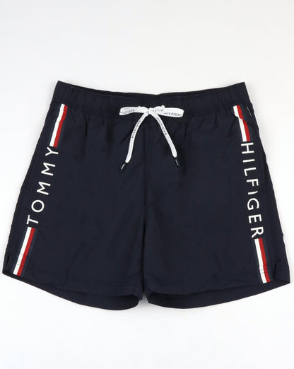 Tommy Hilfiger Linear Logo Swim Shorts Navy