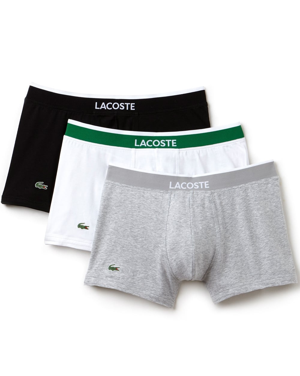 Lacoste Triple Pack Boxer Shorts Black/white/grey