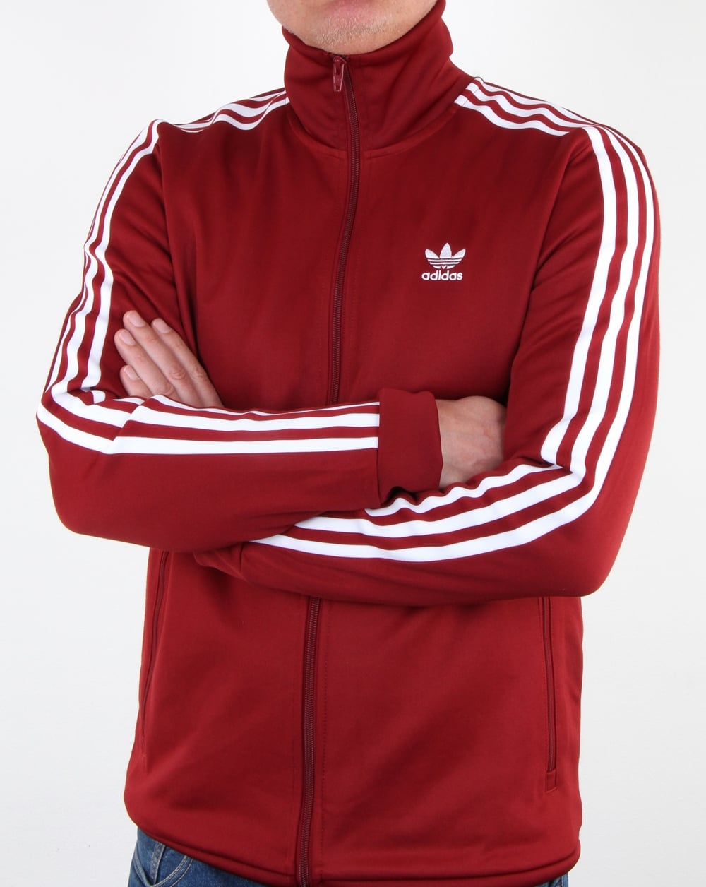 Adidas Originals Beckenbauer Track Top Rust Red