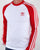 Adidas Originals Long Sleeve 3 Stripes T Shirt White/Red
