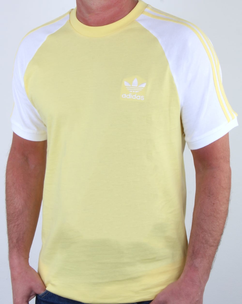 Adidas Originals 3 Stripes T Shirt Intense Lemon