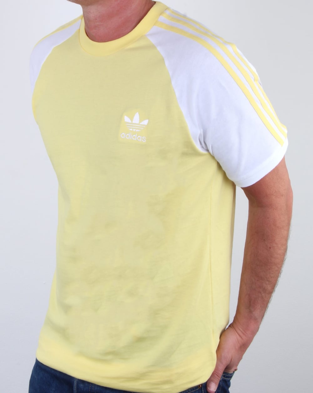 Adidas Originals 3 Stripes T Shirt Intense Lemon