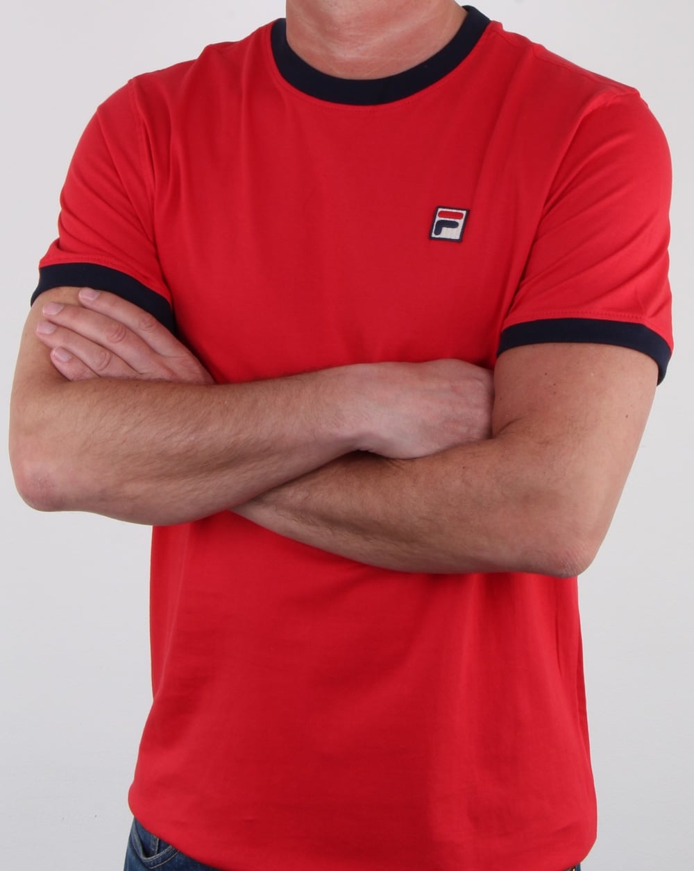 Fila Vintage Marconi T Shirt Red/navy