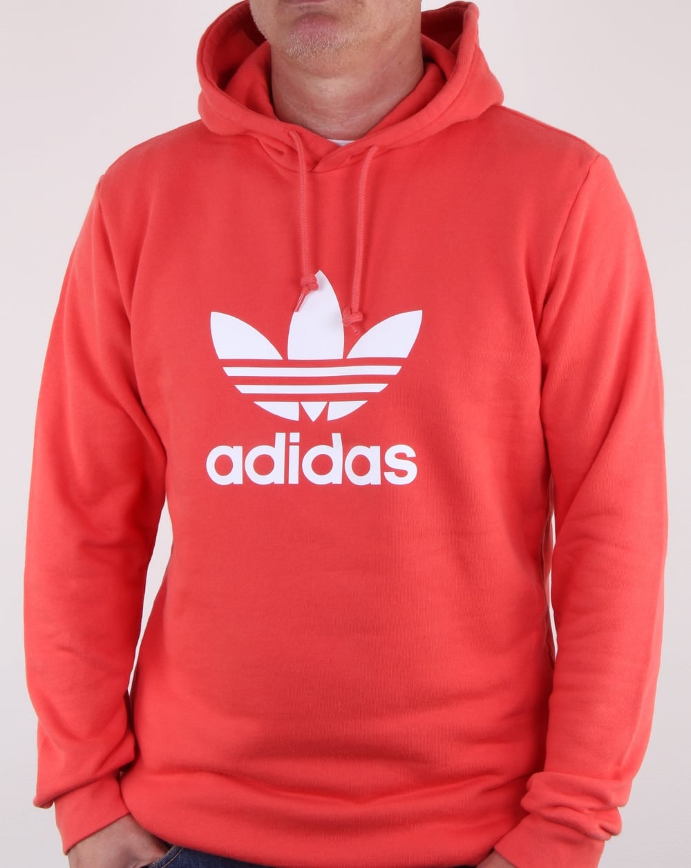 Adidas Originals Trefoil Hoody Trace Scarlet