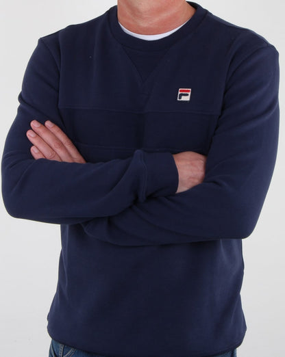 Fila Vintage Carlo Sweatshirt Navy