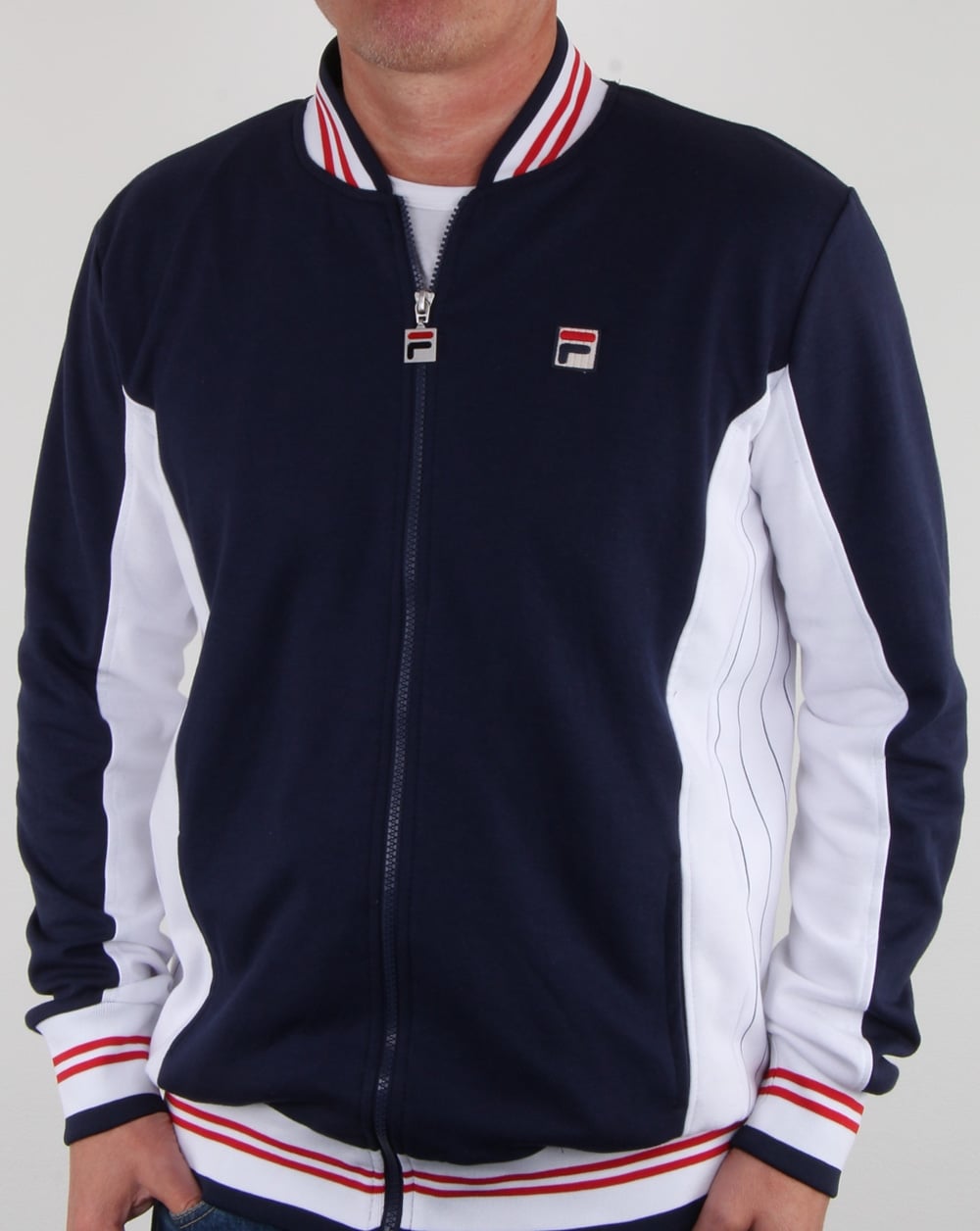 Fila Vintage Mk1 Settanta Track Top Navy/white