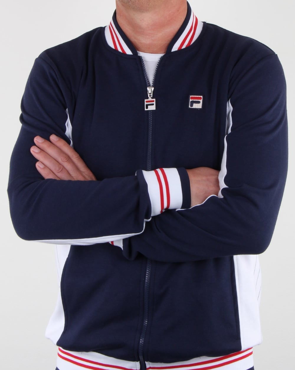 Fila Vintage Mk1 Settanta Track Top Navy/white