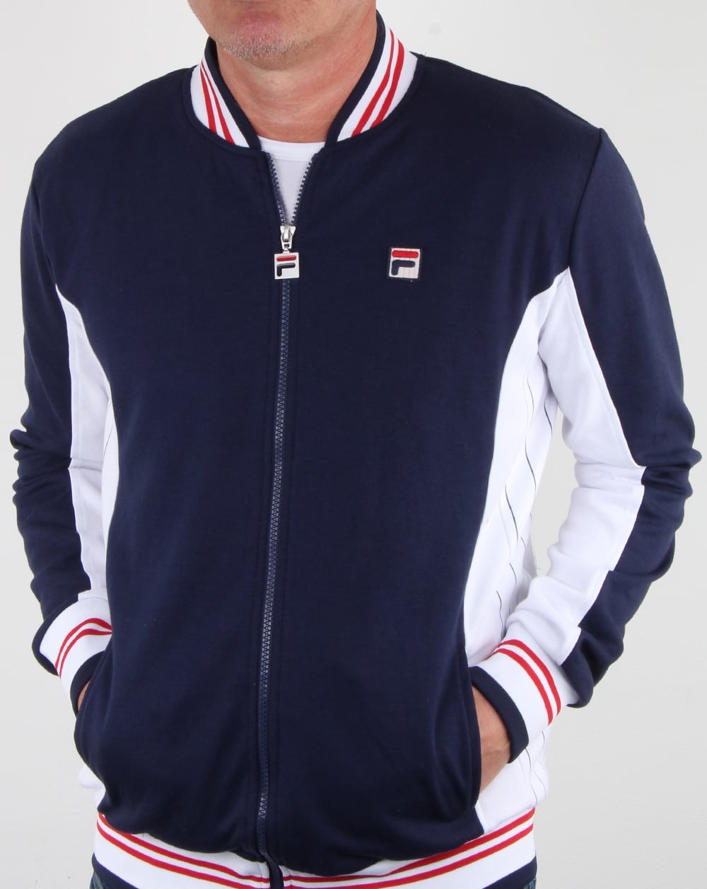 Fila Vintage Mk1 Settanta Track Top Navy/white