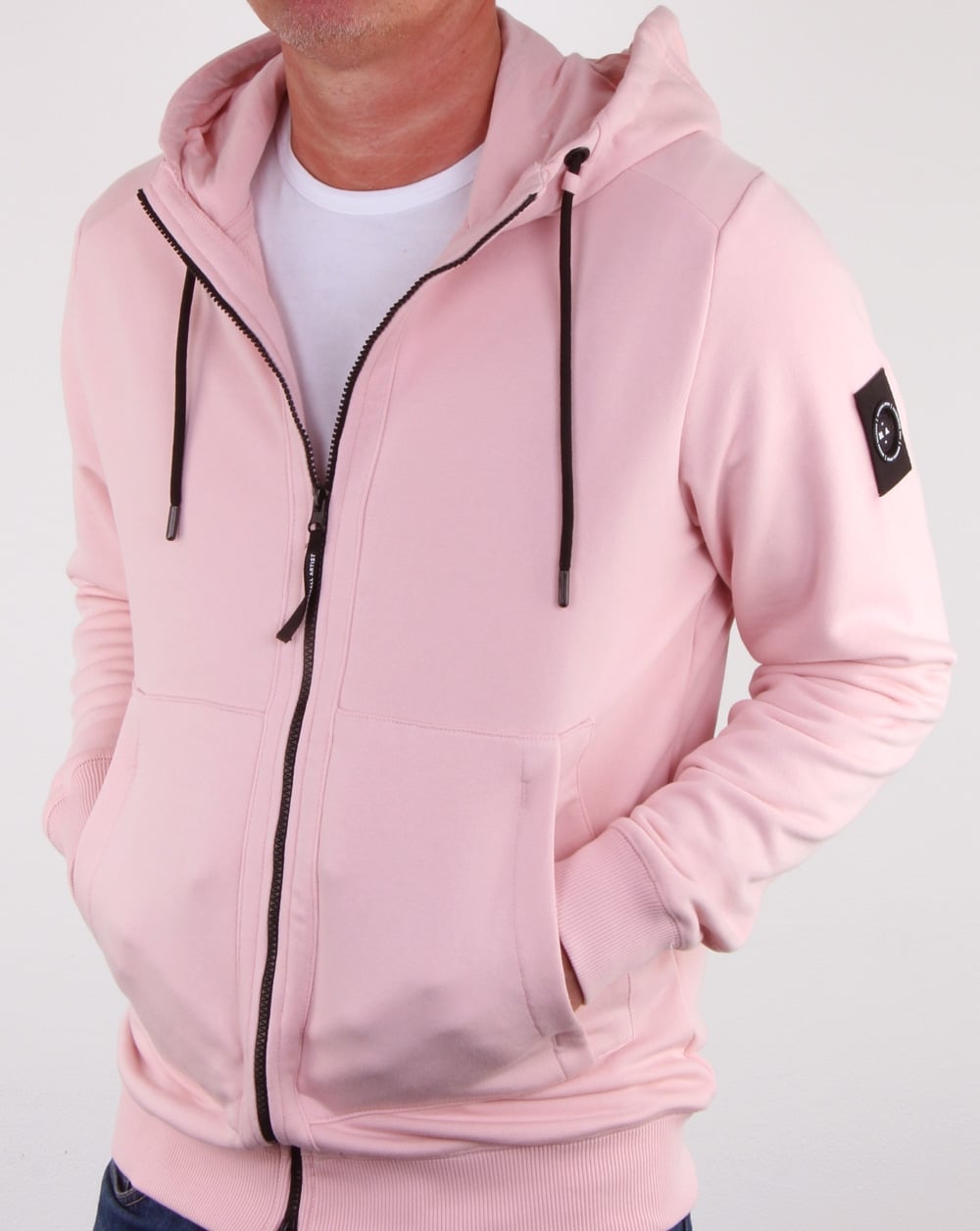Marshall Artist Siren Zip Thru Hood Pink