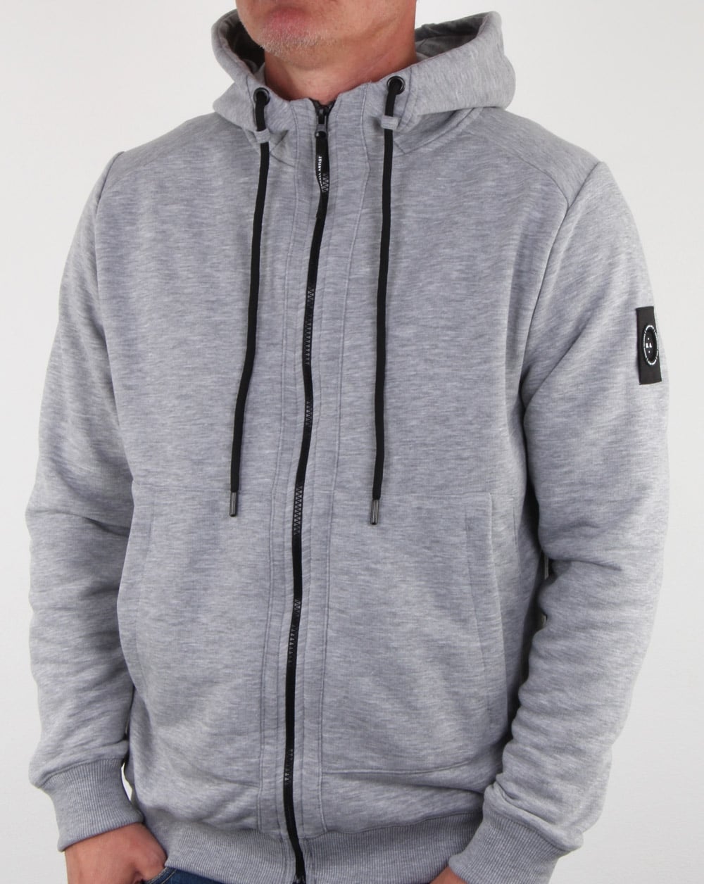 Marshall Artist Siren Zip Thru Hood Grey Marl