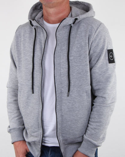 Marshall Artist Siren Zip Thru Hood Grey Marl