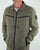Marshall Artist Garment Dyed Overshirt Khaki