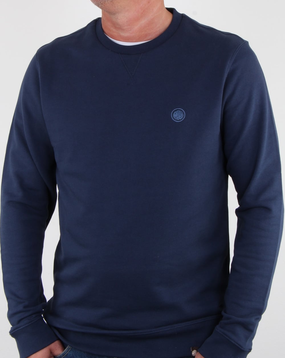Pretty Green Clements Crew Sweat Navy