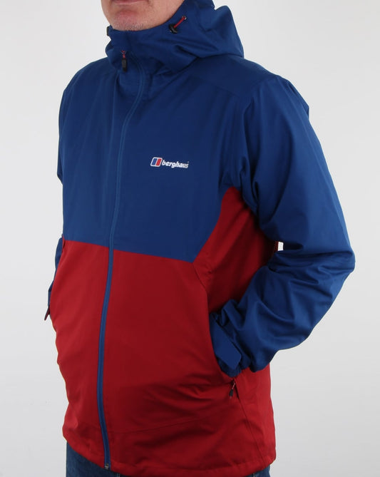 Berghaus Berghaus Fellmaster Shell Jacket Red Dahlia/Deep Water Blue