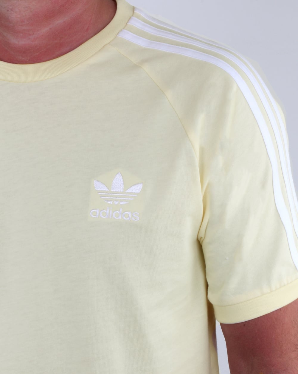 Adidas Originals 3 Stripes T Shirt Yellow