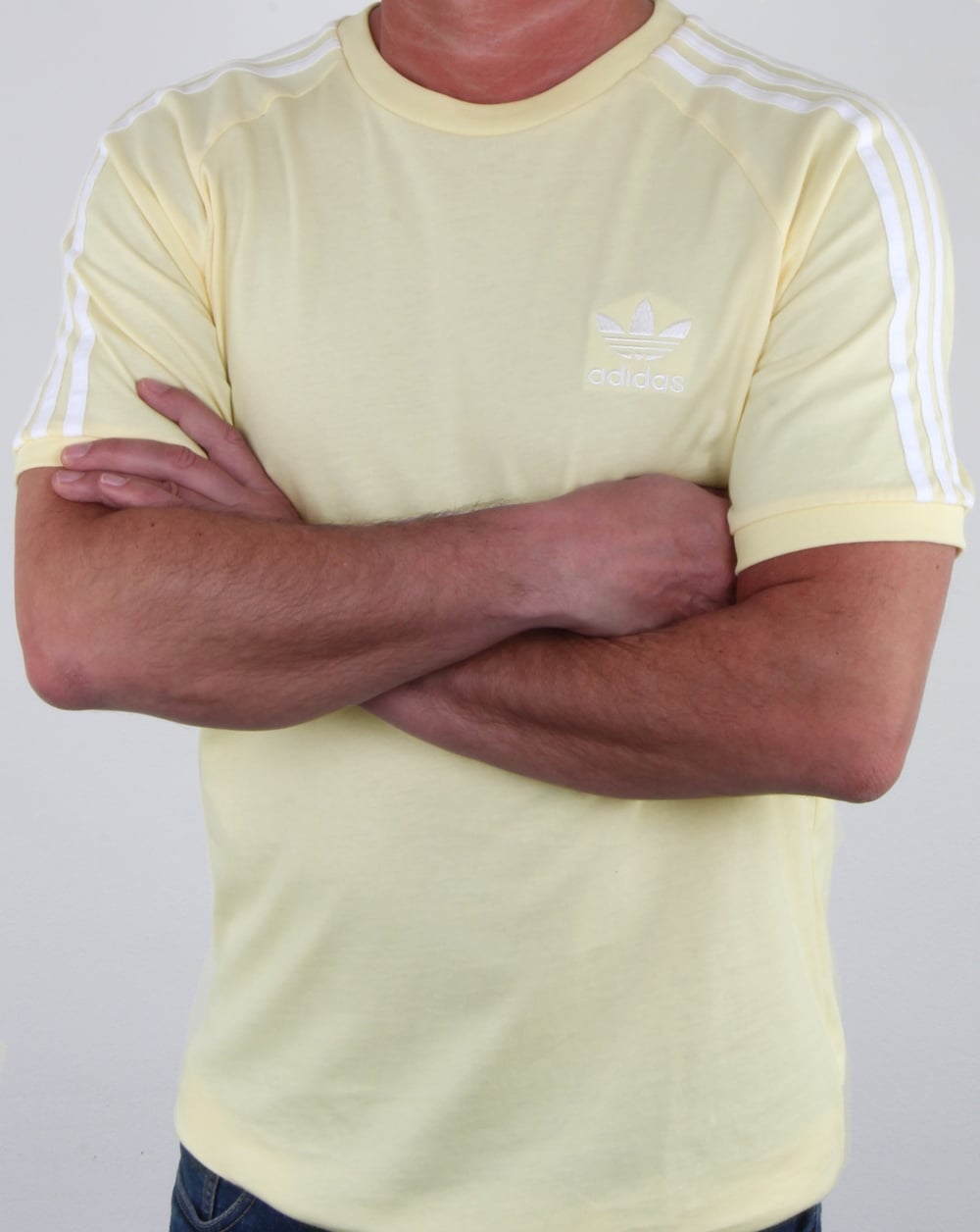 Adidas Originals 3 Stripes T Shirt Yellow