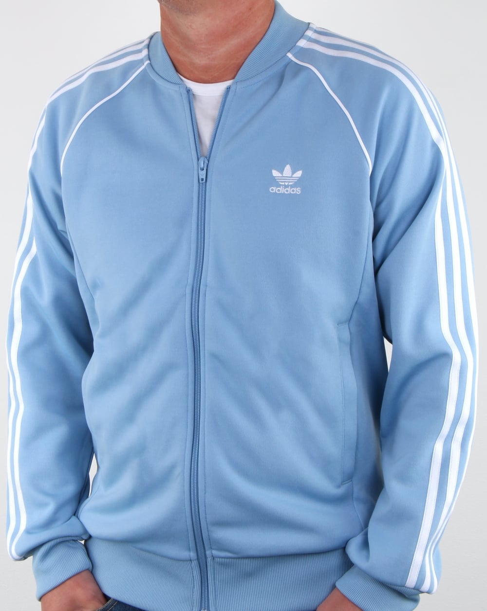 Adidas Originals Superstar Track Top Sky Blue