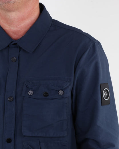 Marshall Artist 60 40 Hiking Overshirt Navy