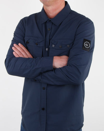 Marshall Artist 60 40 Hiking Overshirt Navy