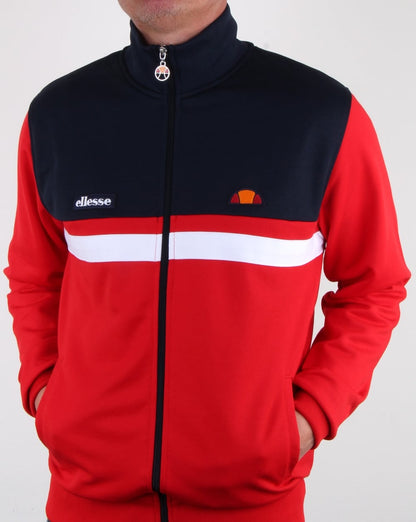 Ellesse Trasimeno II Track Top Red/Navy