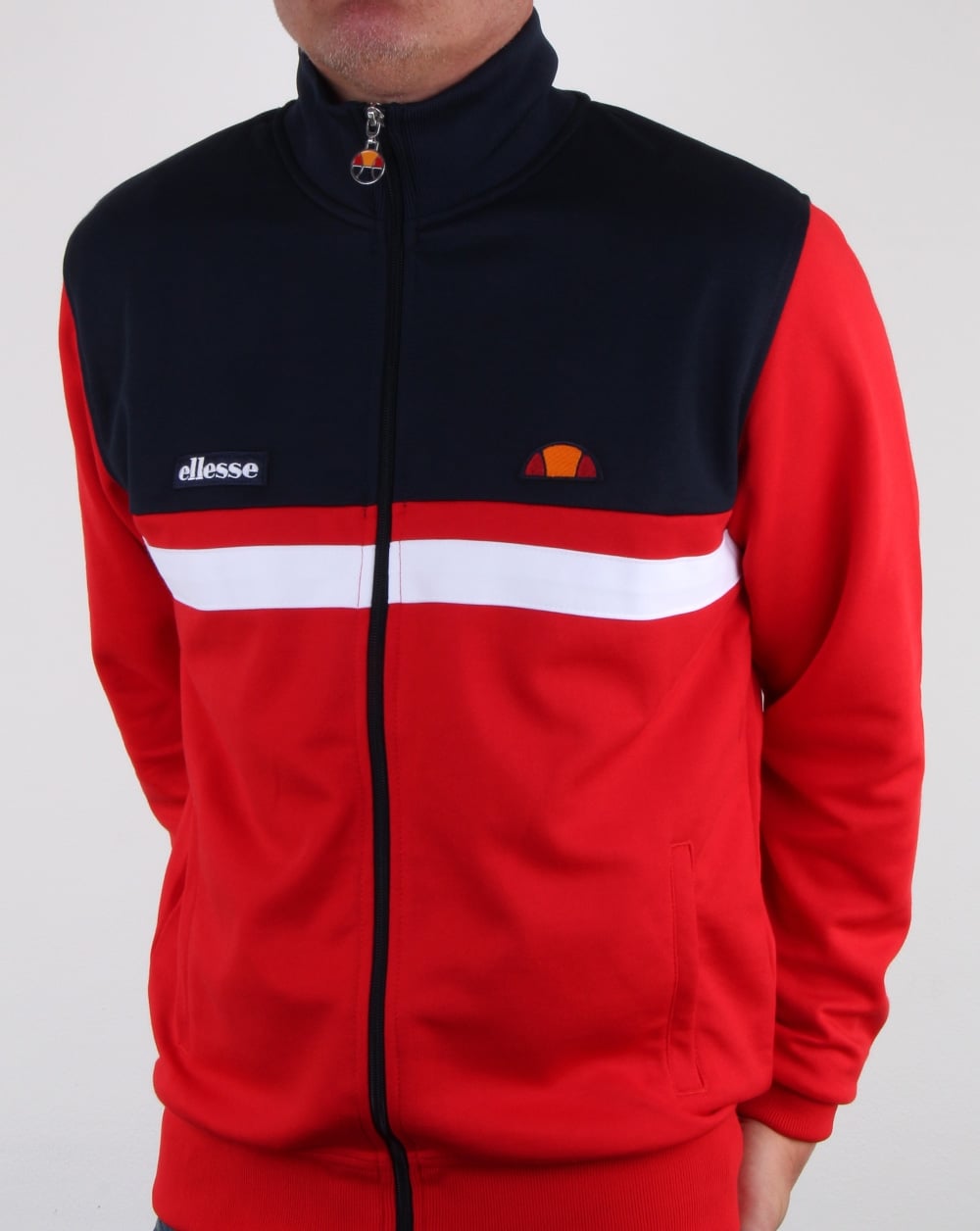 Ellesse Trasimeno II Track Top Red/Navy